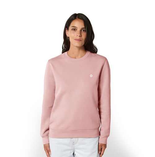 Logo' HEXXEE Organic Cotton Sweater - Canyon Pink - XXS (34")