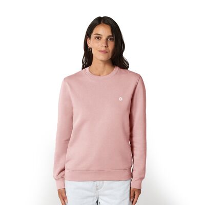 Maglione in cotone biologico HEXXEE con logo - Rosa Canyon - XXS (34")