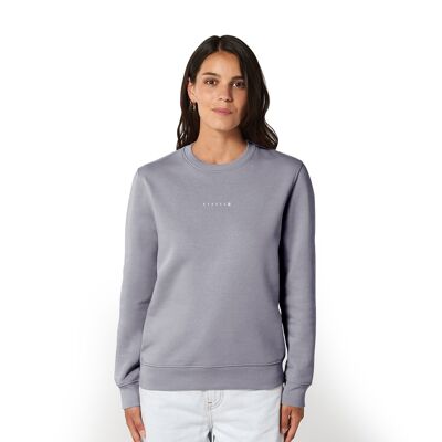 Suéter de algodón orgánico Minimal 'HEXXEE - Gris lava - XXS (34 ")