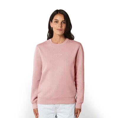 Suéter de algodón orgánico Minimal 'HEXXEE - Rosa Cañón - XS (36 ")