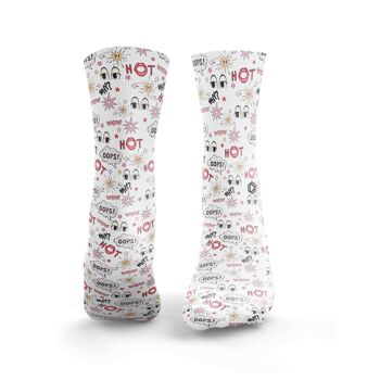 Chaussettes Comic Eyes - Homme Rouge 1