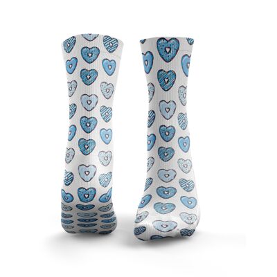 Donut Hearts - Womens Blue