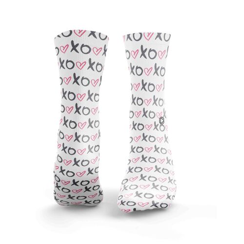 XO Love Socks - Mens Pink
