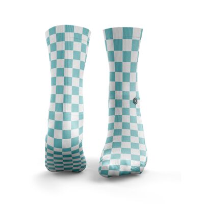 Calcetines de cuadros - Azul marino para hombre