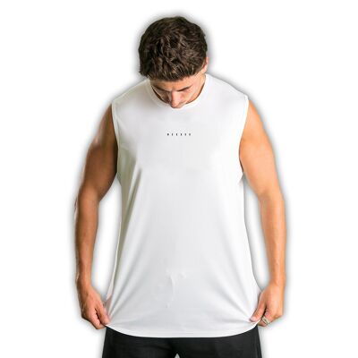 Minimal Muscle Tee - Klein (36") - Weiß