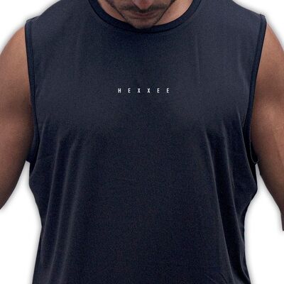 T-shirt Minimal Muscle - Grand (44") - Noir