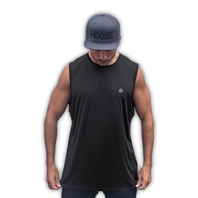 HEXXEE Pocket Logo Muscle Tee - Small (36") - Black