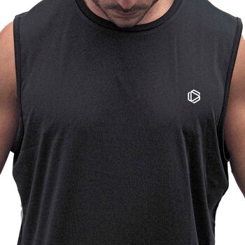 T-shirt à logo avec poche HEXXEE - Moyen (40") - Noir 2