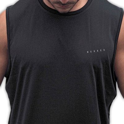 T-shirt con muscoli sottili HEXXEE - Large (44") - Nera