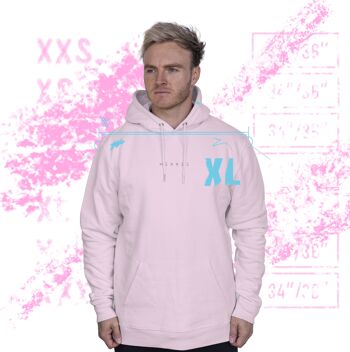 Sweat à Capuche En Coton Biologique Broken' HEXXEE - XXS (32") - Rose 2