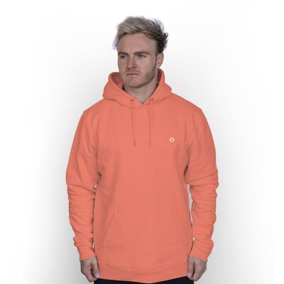 Sudadera con capucha de algodón orgánico Logo 'HEXXEE - Pequeño (36 ") - Naranja