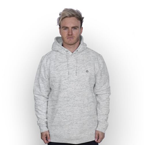 Logo' HEXXEE Organic Cotton Hoodie - Medium (40") - Heather Grey