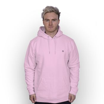 Sweat à capuche Logo' HEXXEE en coton biologique - Grand (44") - Rose 1