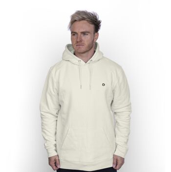 Sweat à capuche Logo' HEXXEE en coton biologique - XL (48") - Crème 1