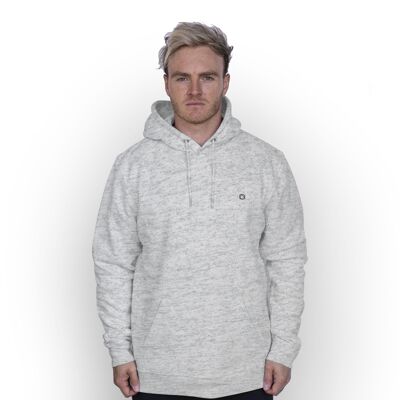 Felpa con cappuccio in cotone biologico Logo' HEXXEE - 3XL (54") - Heather Grey
