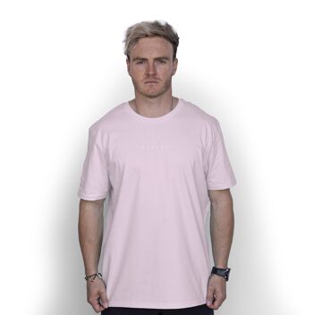 T-shirt en coton biologique Broken' HEXXEE - XXS (32") - Rose pâle 1