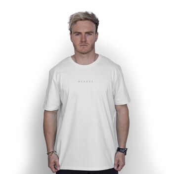 T-shirt en coton biologique Broken' HEXXEE - TP (34") - Blanc 1