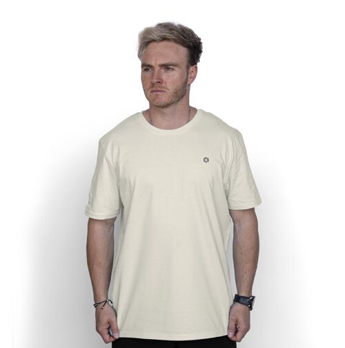 Logo' HEXXEE Organic Cotton Tee - XXS (32") - Cream