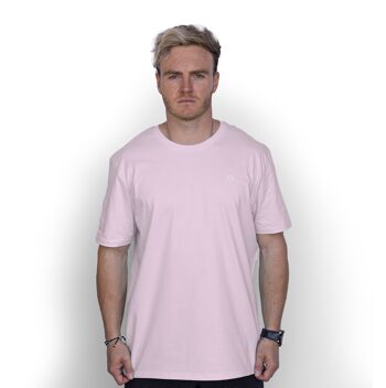 T-shirt Logo' HEXXEE en coton biologique - XXS (32") - Rose pâle 1