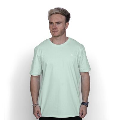 T-shirt in cotone organico Logo' HEXXEE - XS (34") - Verde menta