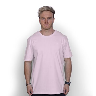 Camiseta de algodón orgánico Logo 'HEXXEE - Mediana (40 ") - Rosa claro