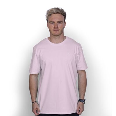 T-shirt Logo' HEXXEE en coton biologique - Grand (44") - Rose pâle