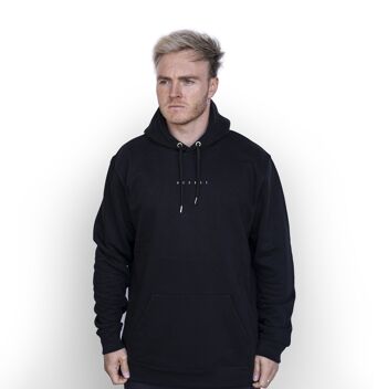 Sweat à Capuche Mini' HEXXEE Coton Bio - XL (48") - Noir 1