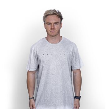 T-shirt Cruiser' HEXXEE en coton biologique - Petit (36") - Gris chiné foncé 1