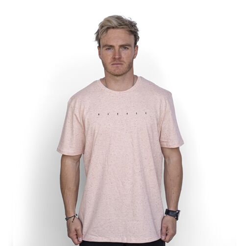 Cruiser' HEXXEE Organic Cotton Tee - Medium (40") - Heather Neppy Pink