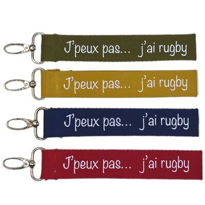 Key ring, I can't, I have rugby