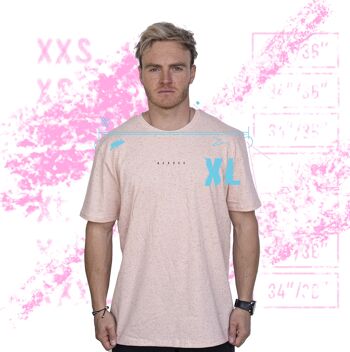 T-shirt en coton biologique Mini' HEXXEE - XXS (32") - Gris chiné clair 2
