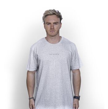 T-shirt en coton biologique Mini' HEXXEE - XXS (32") - Gris chiné foncé 1