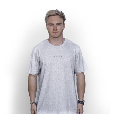 Camiseta de algodón orgánico Mini 'HEXXEE - Pequeña (36 ") - Gris oscuro jaspeado