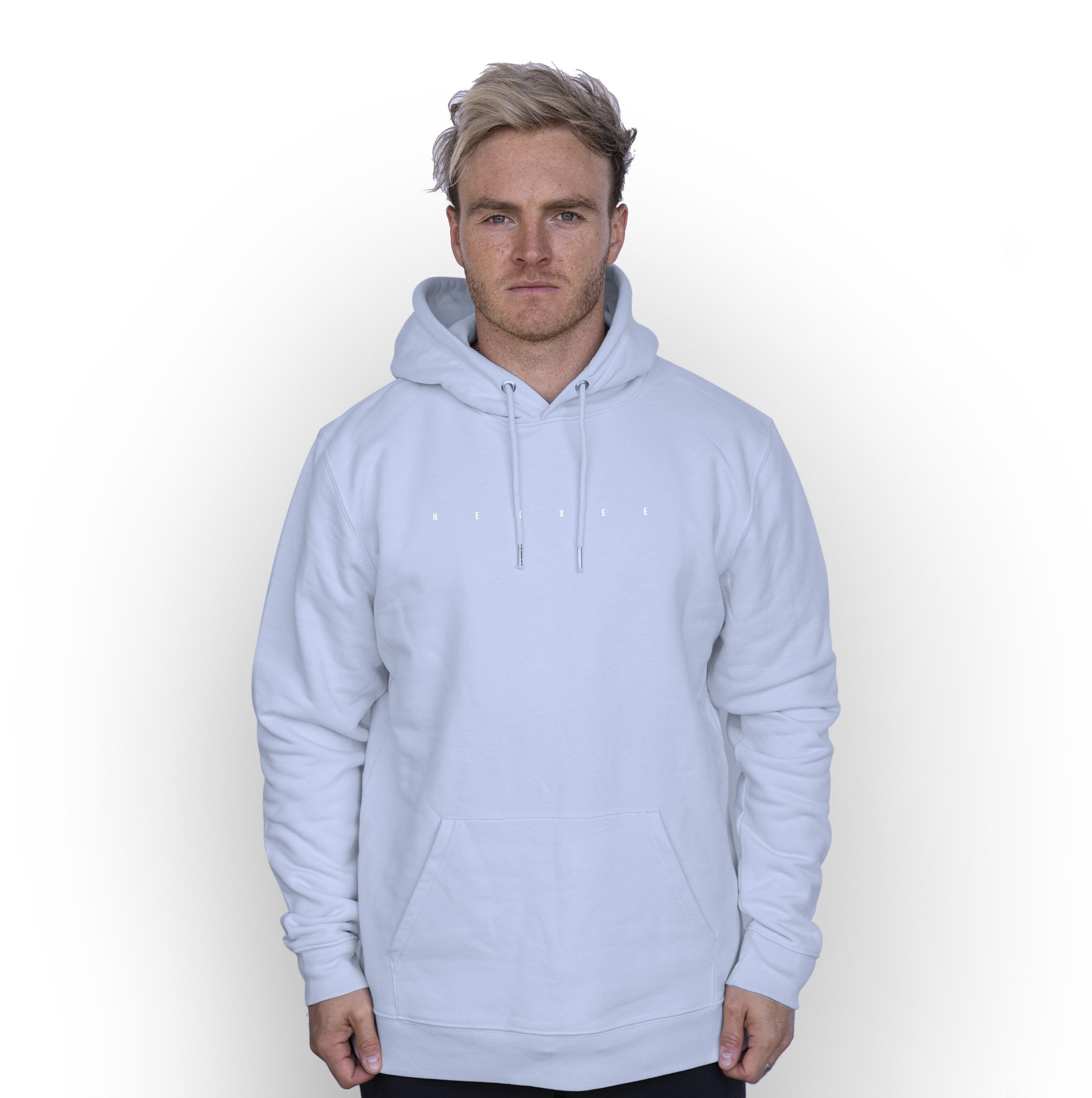 Felpa con cappuccio Cruiser' HEXXEE in cotone organico - Media (40") - Azzurro