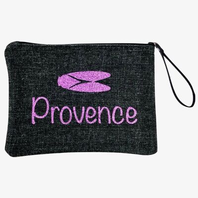 Pouch L, Provence, black anjou