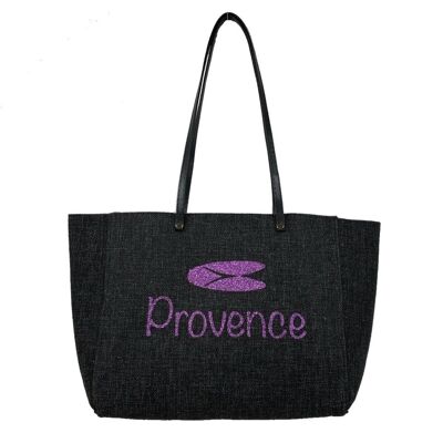 Mademoiselle bag, Provence, black anjou