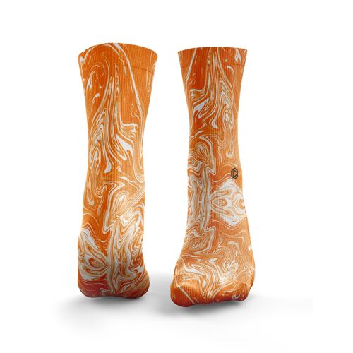 Marble Socks - Womens Orange