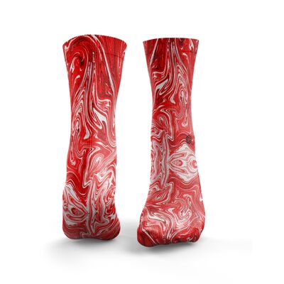 Calcetines Marble - Mujeres Rojo