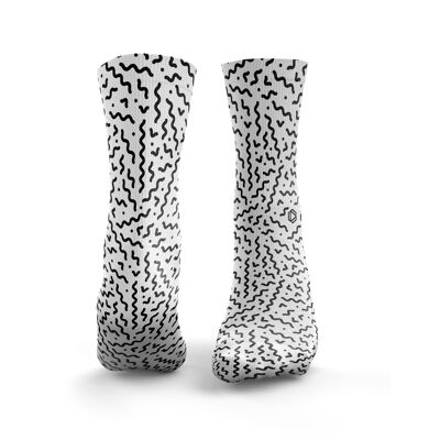 Squiggle Socks - Womens Black