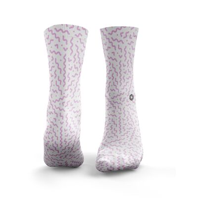 Squiggle Socks - Womens Pink