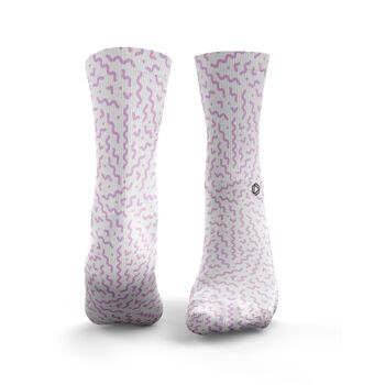 Chaussettes Squiggle - Femme Rose