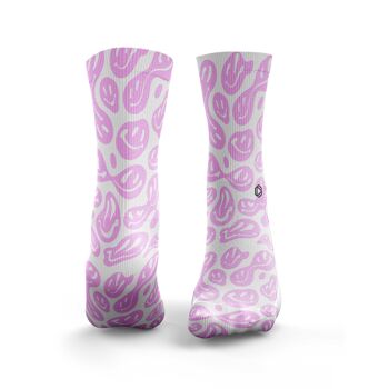 Chaussettes Smiley - Femme Rose 1
