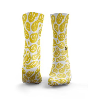 Chaussettes Smiley - Femme Jaune