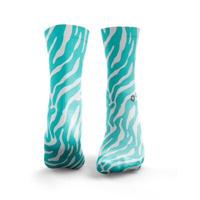 Zebra Print - Womens Turquoise