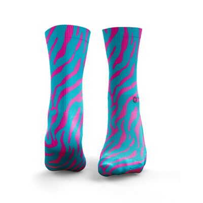 Zebra-Print - Damen Pink & Blau