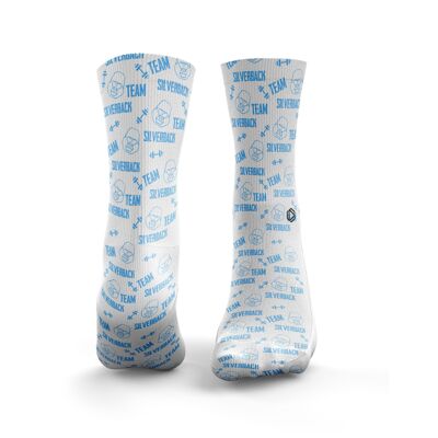 Calcetines Team Silverback - Mujer Aqua Blue