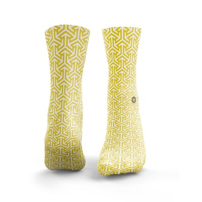 Calcetines Arrow Pattern - Amarillo Mujer