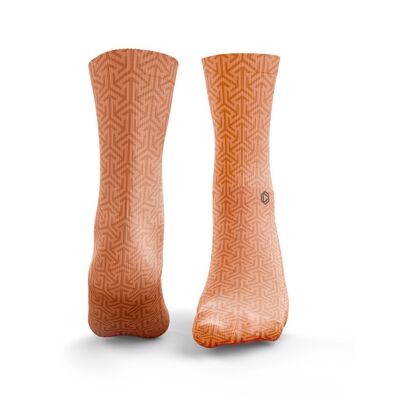 Arrow Pattern Socks - Mens Orange