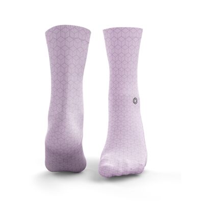 Socken mit Würfelmuster - Damen Violett