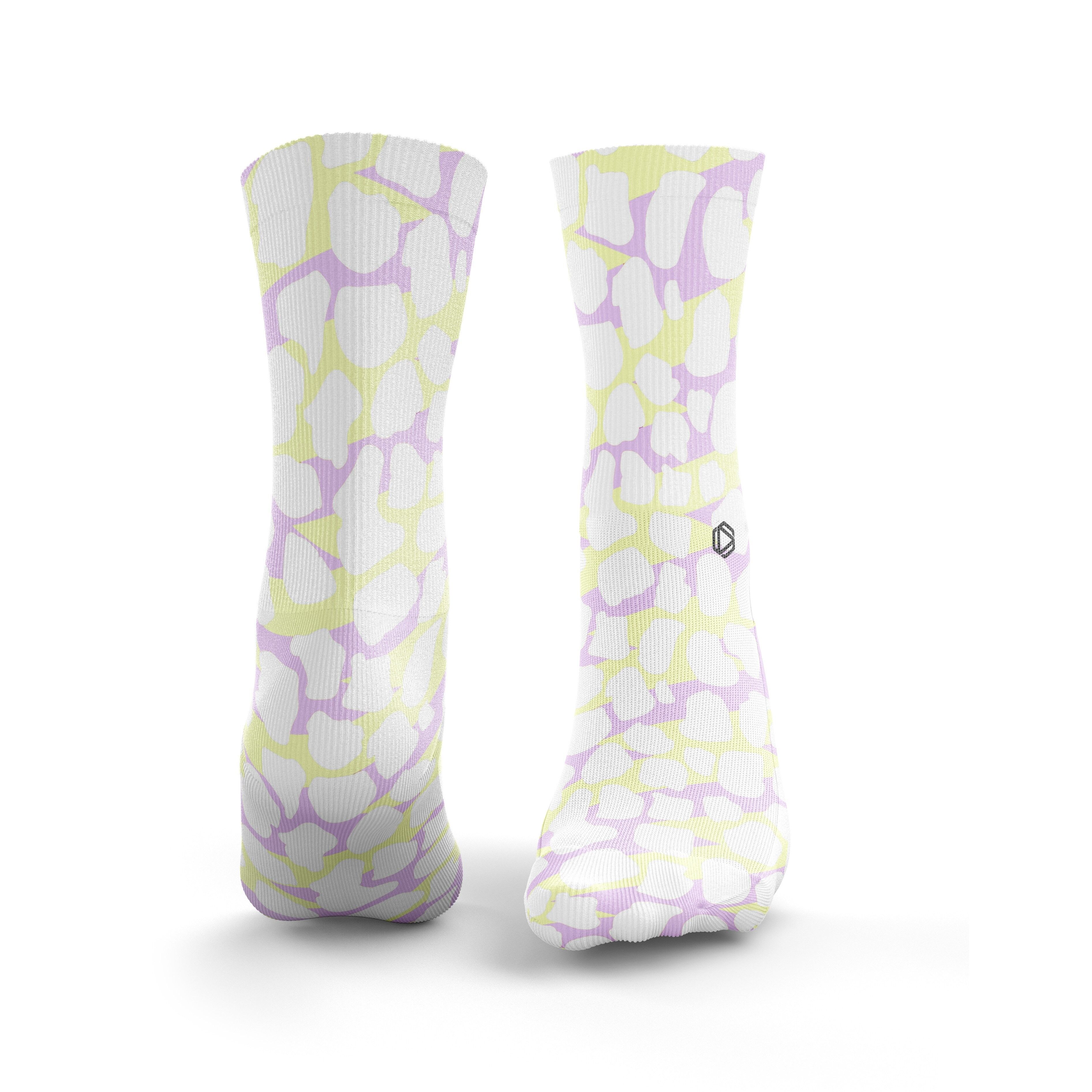 Ricciolo con stampa leopardata - Giallo e viola da donna